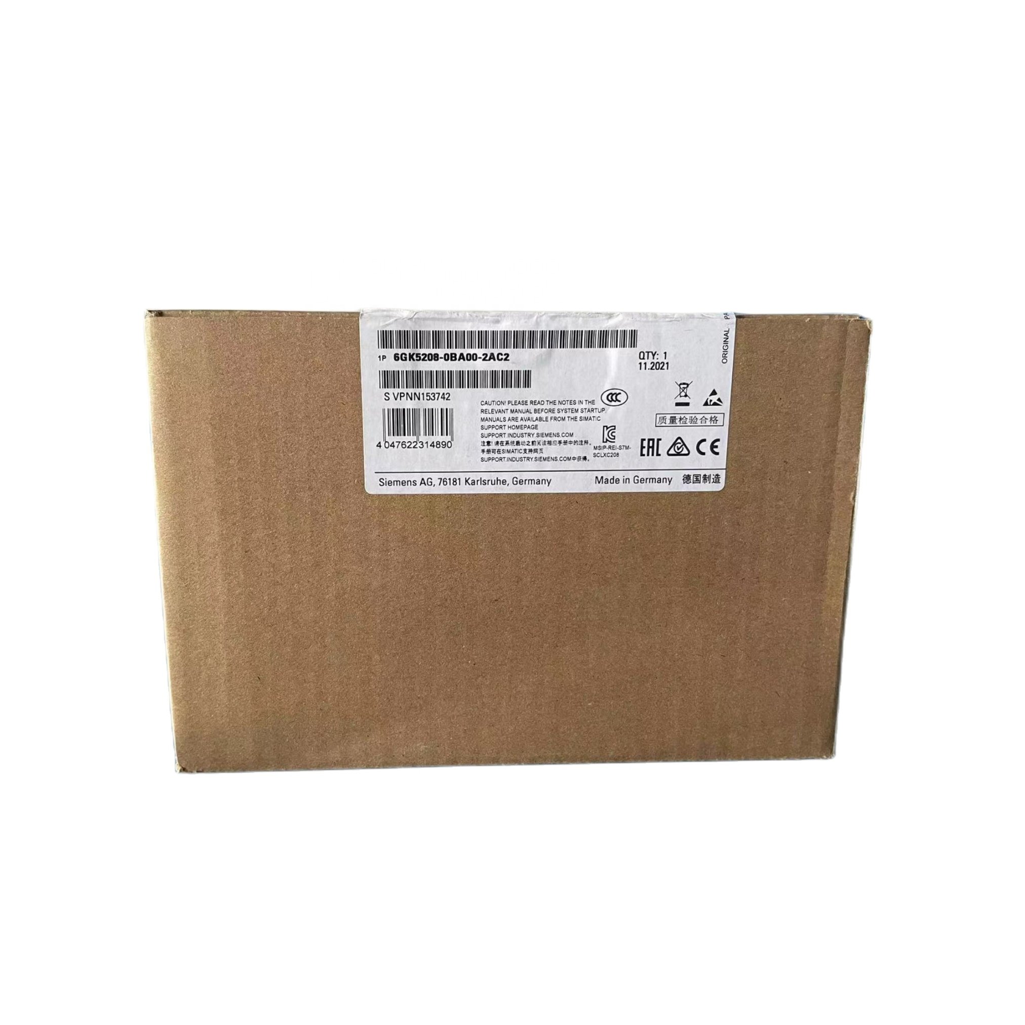 SIEMENS Scalance XC208 6GK5208-0BA00-2AC2 Manageable Layer 2 IE Electrical Switch Module for PLC PAC & Dedicated Controllers