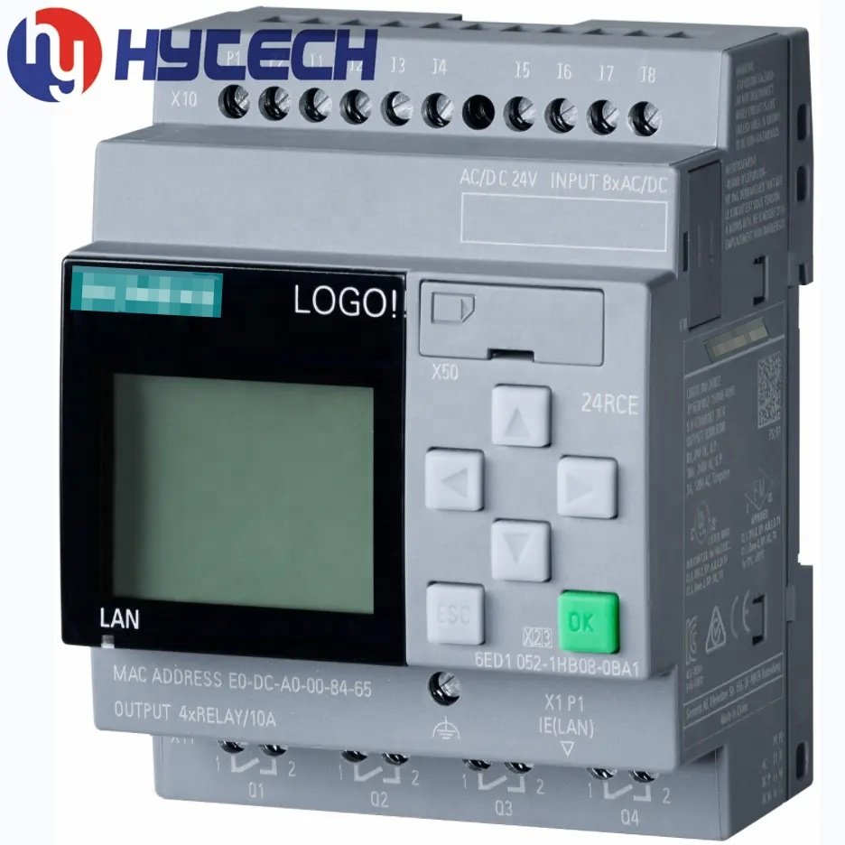 Original & New PLC Logo Siemens 6ED1052-1HB08-0BA1 DI 8/DO 4 Logic Module LOGO! 24RCE