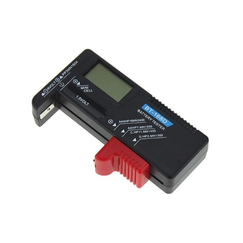 BT168D Min Portable Universal Battery Tester Pointer Display Type for Testing Standard and Rechargeable Batteries