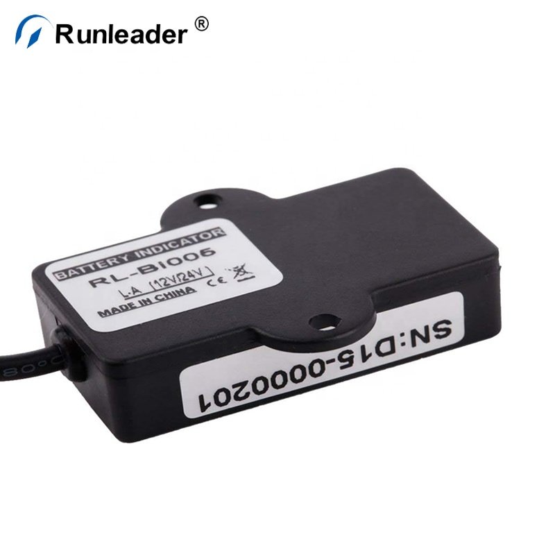 Runleader LED Indication Battery Status Indicator For 12V/24V LiFePo4 Battery Power Tools Device Scooter