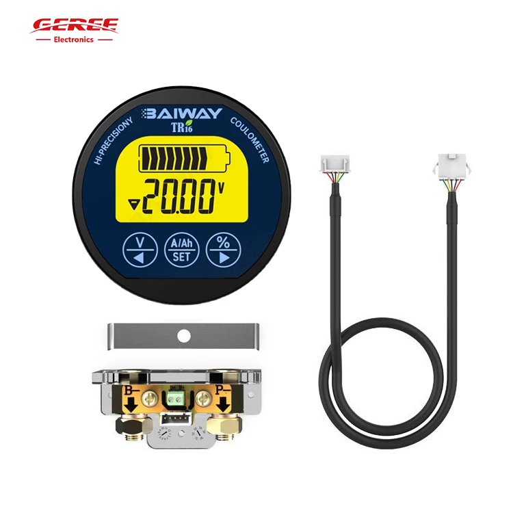 DC TR16H Waterproof Battery Capacity Tester LCD Display Ammeter Voltmeter Coulometer Voltage Current Meter 8-120V 50A/100A/350A