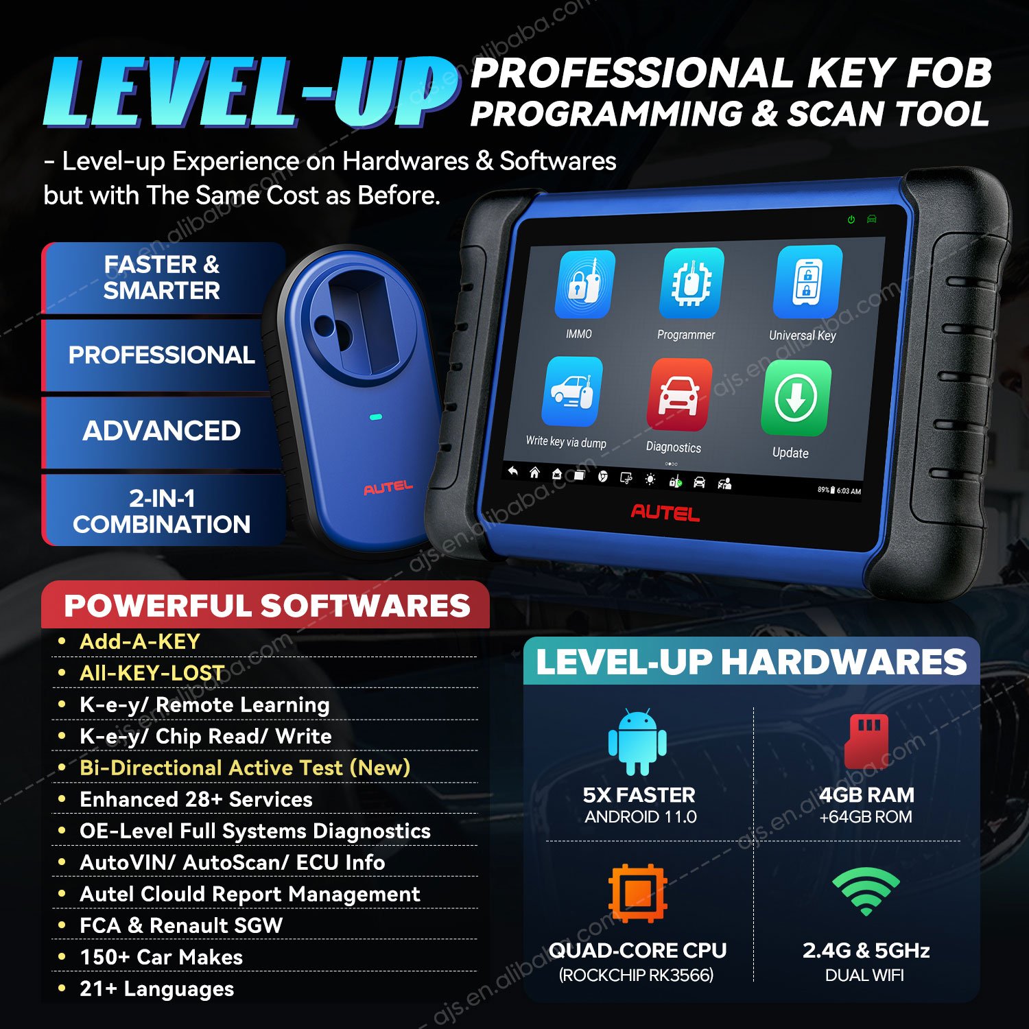 Autel Maxiim IM508 Key Programmer Diagnostic Scanner XP200 All System Diagnostic IM508S OBD2 Automotive Scanner Immobilizer Tool