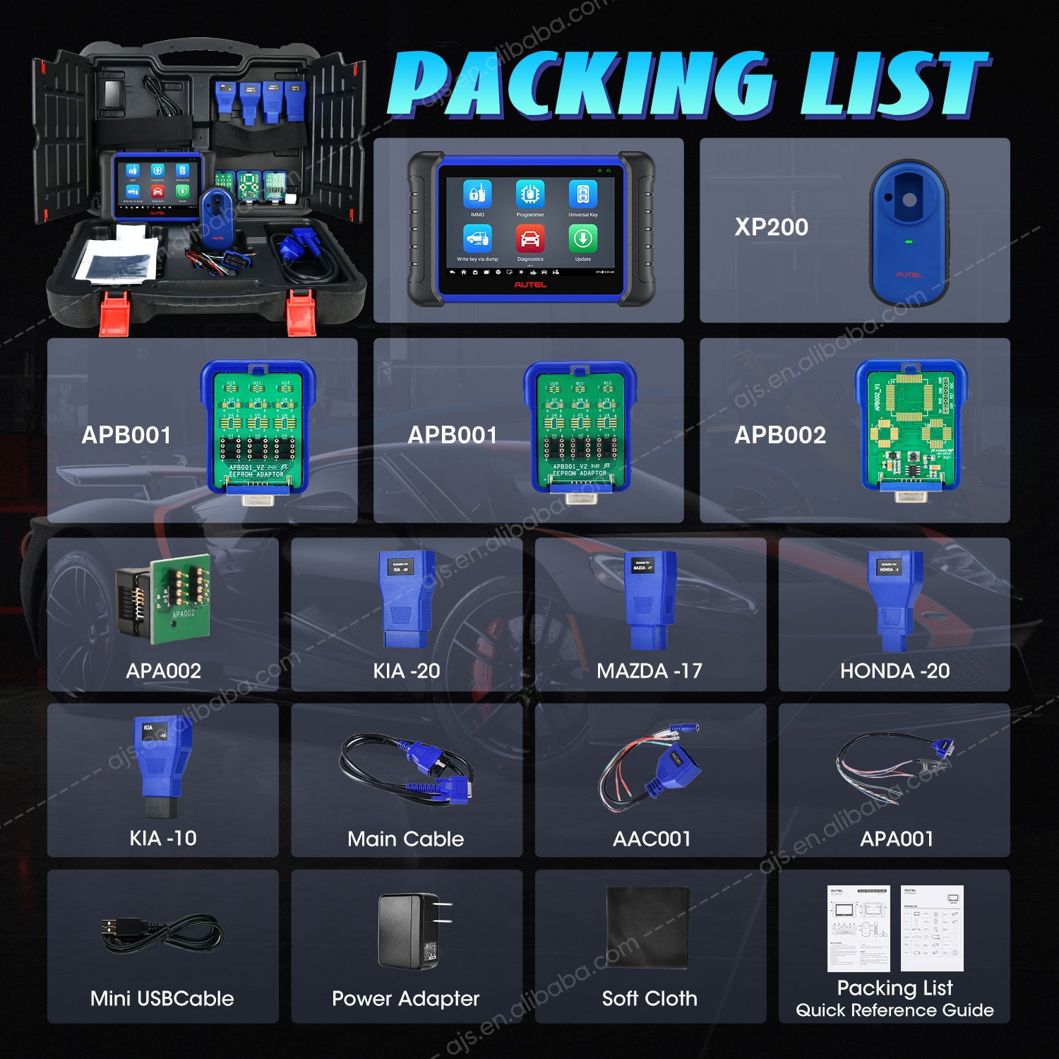 Autel Maxiim IM508 Key Programmer Diagnostic Scanner XP200 All System Diagnostic IM508S OBD2 Automotive Scanner Immobilizer Tool