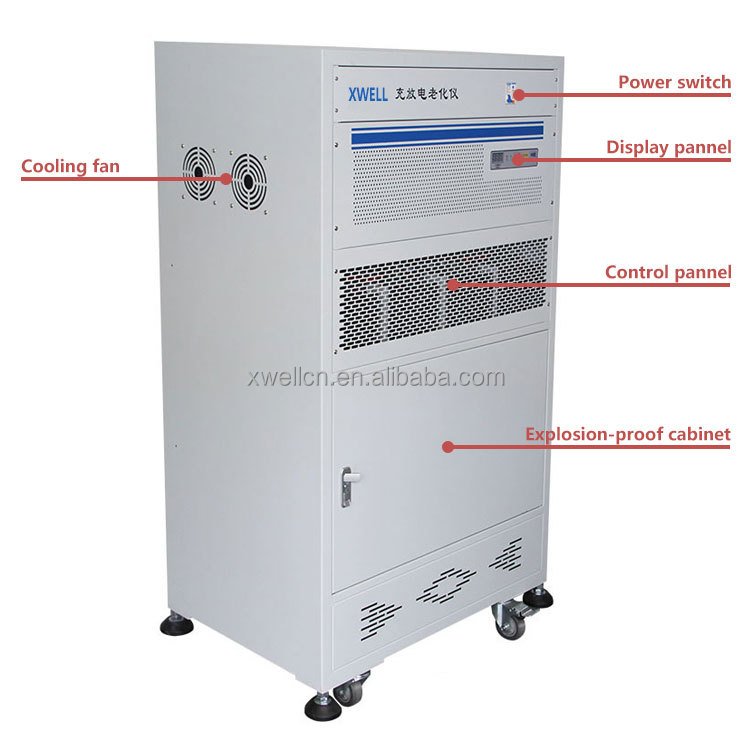 100V 20A 40A Charge Discharge Machine Cell Channel Cylindrical Battery Capacity Charge and Discharge Aging Tester