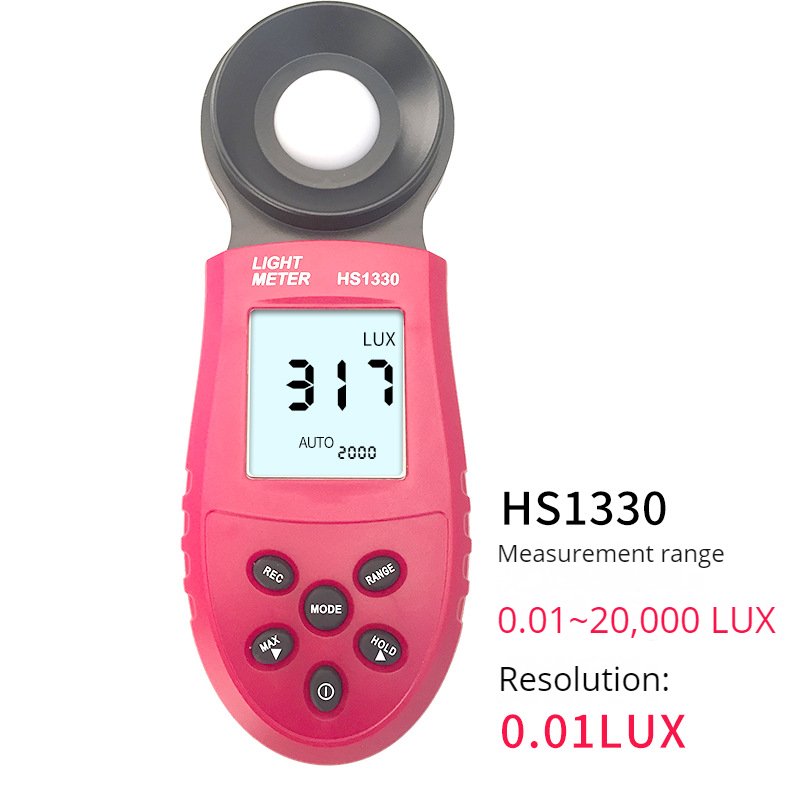 HS1010 integrated automatic range digital display electronic photometer handheld light meter wholesale illumination photometer