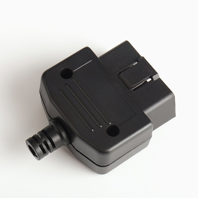 Car male connector OBD2 connector plug line clamp screw OBD plug