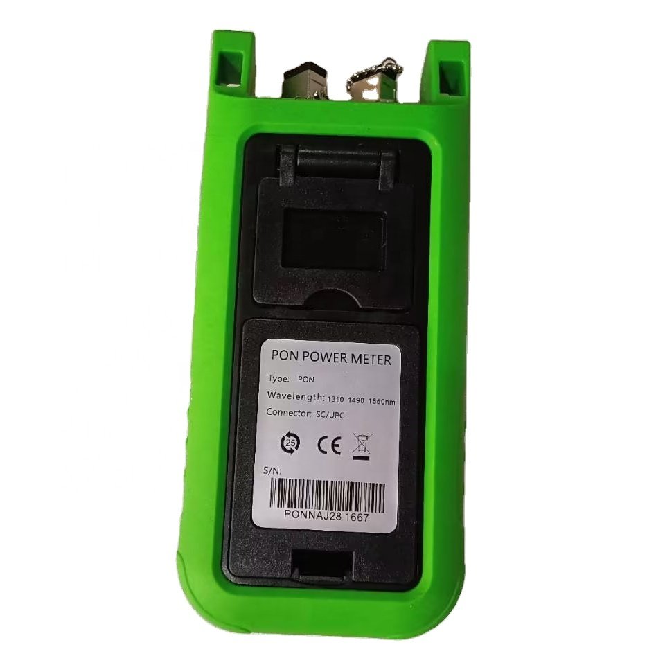 Handheld PON Optical Power Meter FC SC Tester Tool 1310 1490 1550nm FTTX ONT OLT Network Detection Online Fiber Tester