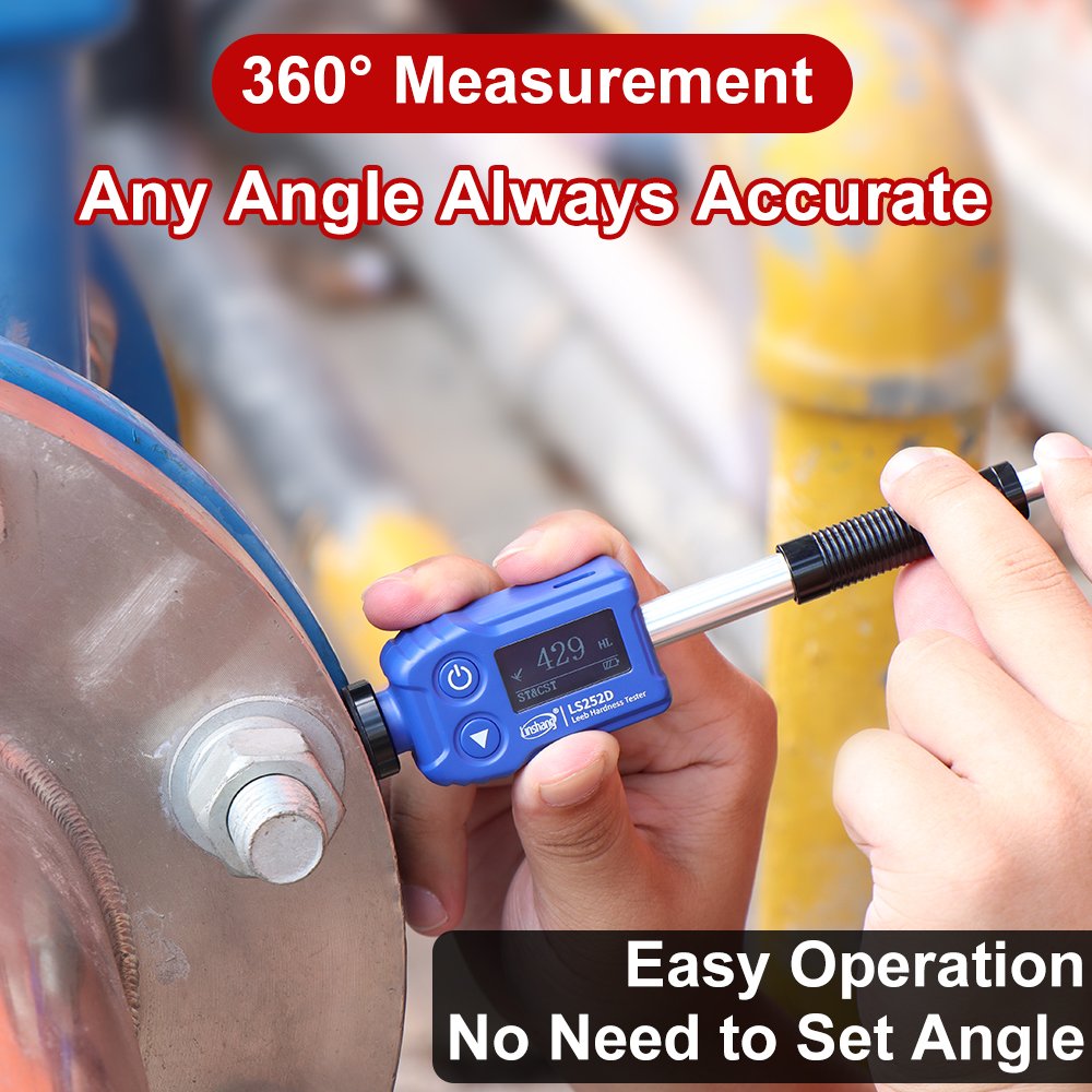 LS252D Leeb Portable Hardness Tester Machine Pen Type D Impact Device Durometer Metal Portable Leeb Hardness Tester for Steel
