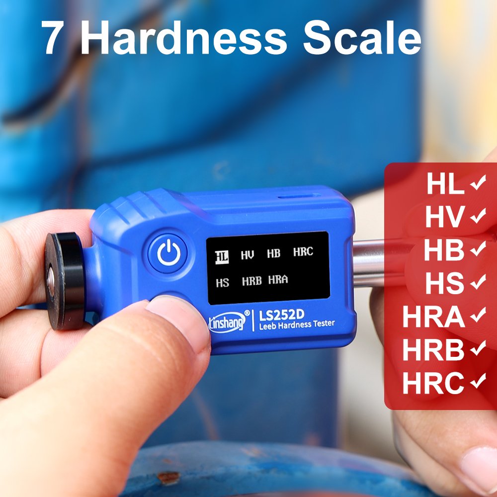 LS252D Leeb Portable Hardness Tester Machine Pen Type D Impact Device Durometer Metal Portable Leeb Hardness Tester for Steel
