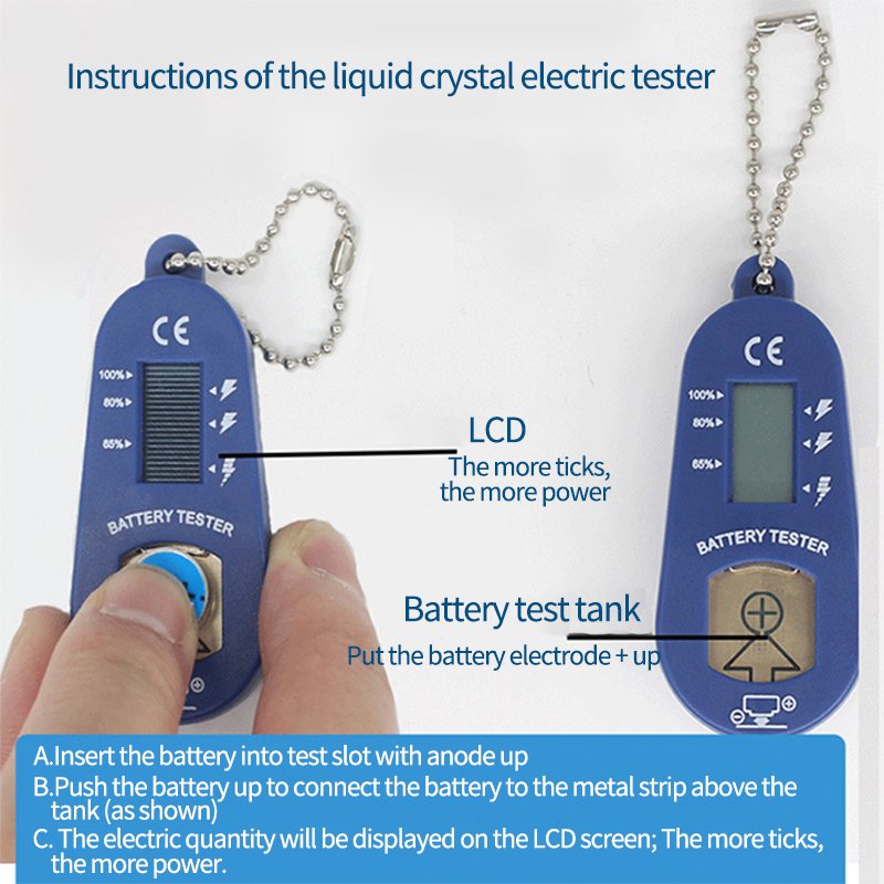 Factory Direct Wholesale Price Plastic Digital Hearing Aid Battery Tester Checker