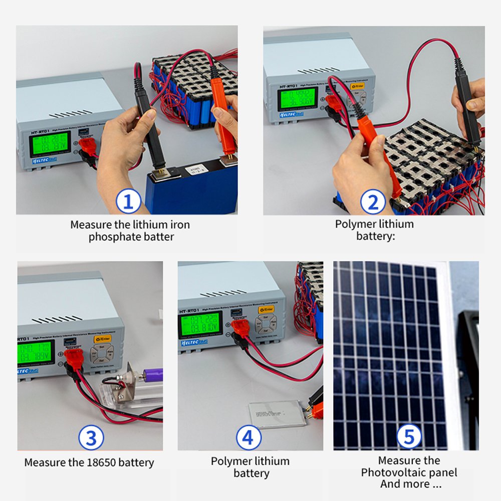 HeltecBMS battery Resistance Tester High Precision Lithium Battery Internal Resistance Tester Instrument Voltage Tester