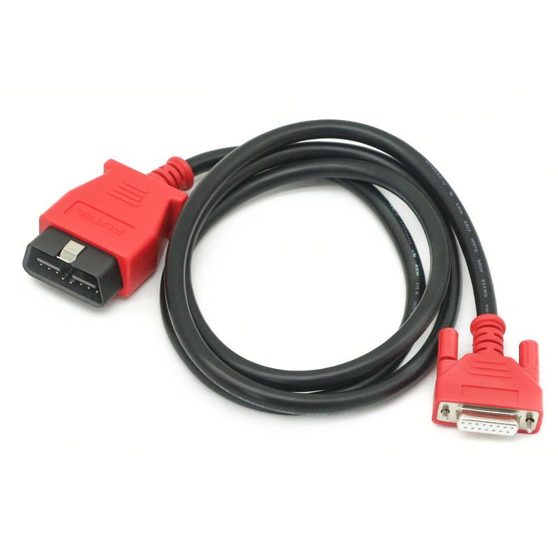Obd 2 main test data cable DB15 for AUTEL DS808/MS905/MS906/MS908 to car obd diagnostic instrument connection line 1.5 meters