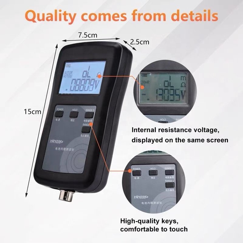 YR1035 Battery Internal Resistance Tester For Single Battery Measurement And Group Battery Measurement