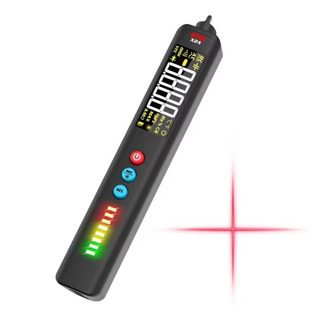 BSIDE X2A Smart Digital Multimeter Laser indication Non-Contact Voltage Tester Auto Range AC DC Current Voltage Detector Pen