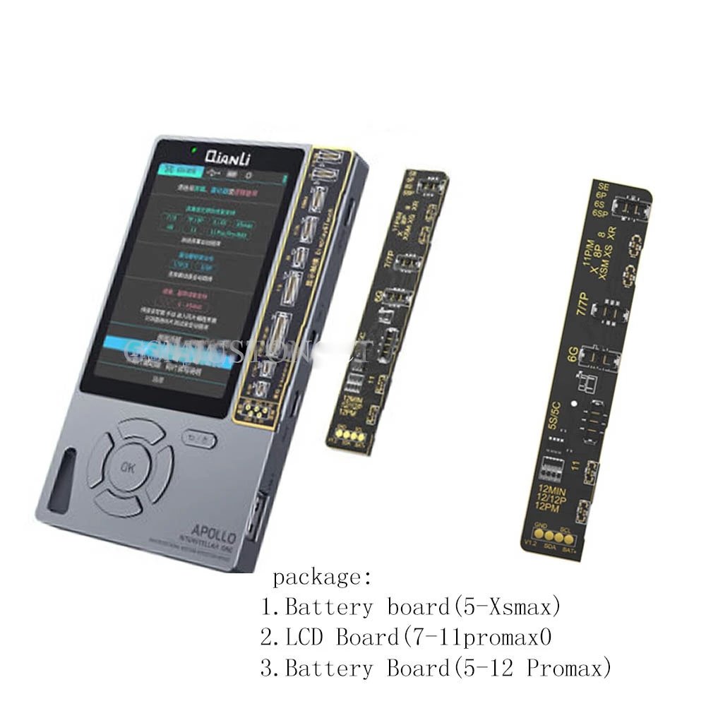 Qianli Apollo Battery Repair Board and Flex for Battery Health Data Cycles Number Modify For iPhone 12mini 11 12 Pro MAX