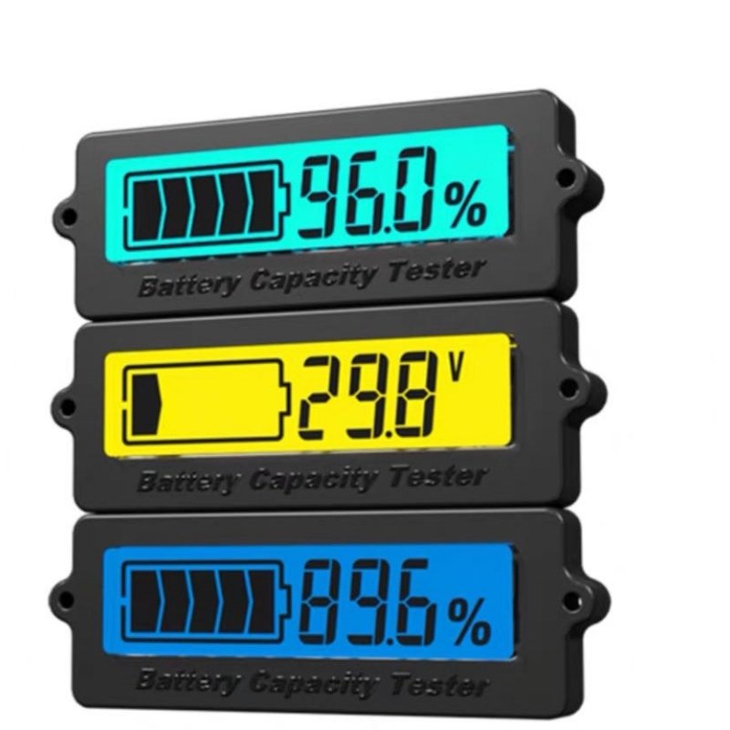 12V 24V 36V 48V Lead-Acid Battery LY6N Recessed Battery Capacity Indicator Tester Voltmeter Green Light battery charge indicator