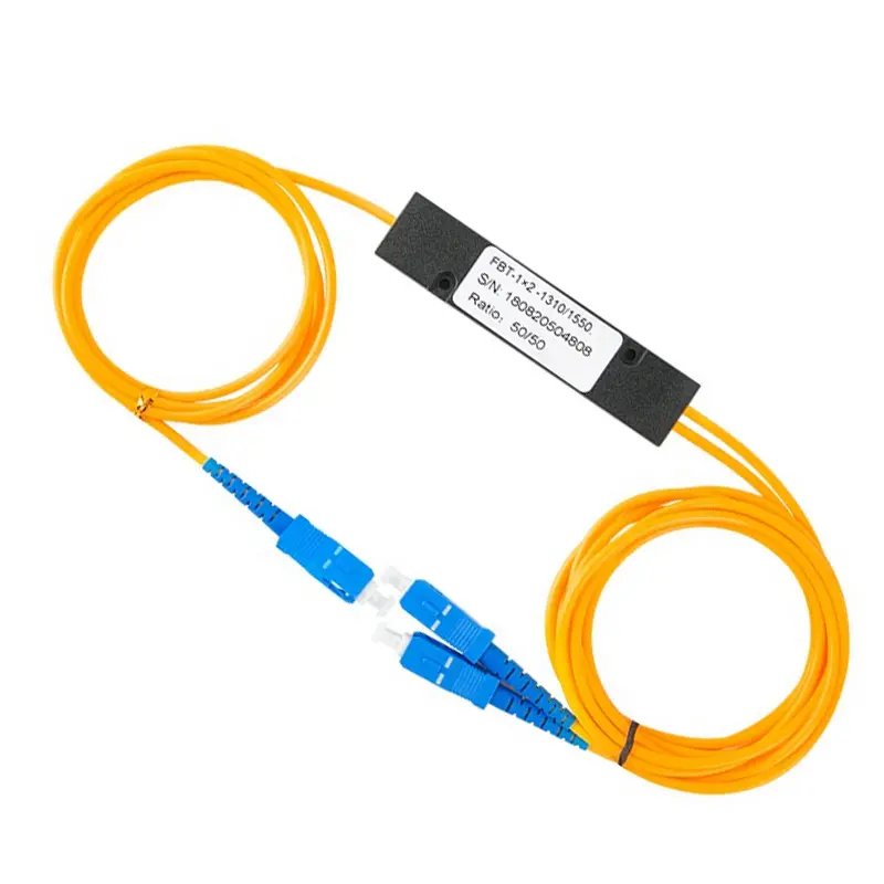 ABS Box 1x2 PLC Splitter SC UPC Optical Fiber PLC Splitter Fiber Optic Splitter SC/UPC