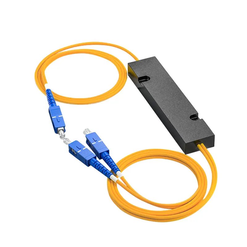 ABS Box 1x2 PLC Splitter SC UPC Optical Fiber PLC Splitter Fiber Optic Splitter SC/UPC