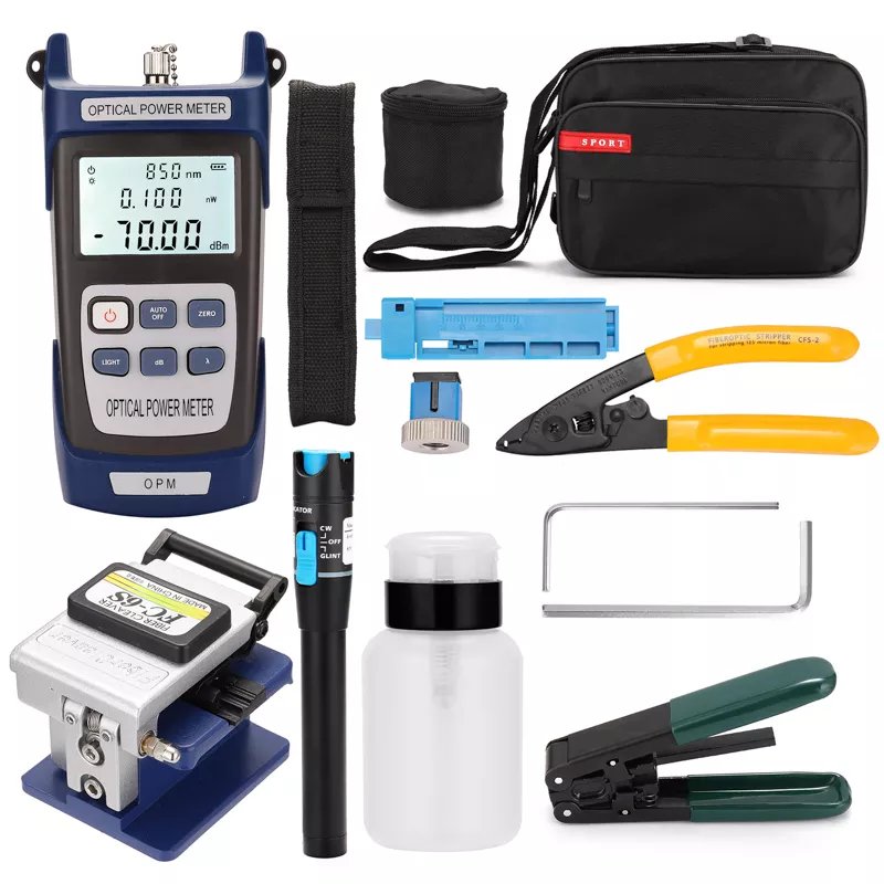 Fibre Optical Ftth Termination Tool Kit with Fiber Cleaver
