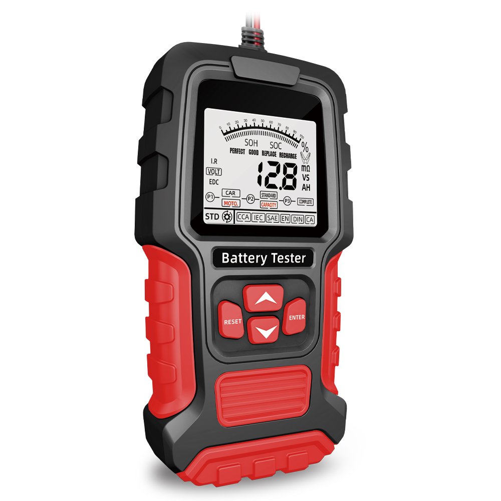 Digital 12V 24V Gel and Lead Solar Battery Tester Auto Motorcycle Truck Lead acid AGM GEL Batteries Health analyzer for 2-400AH