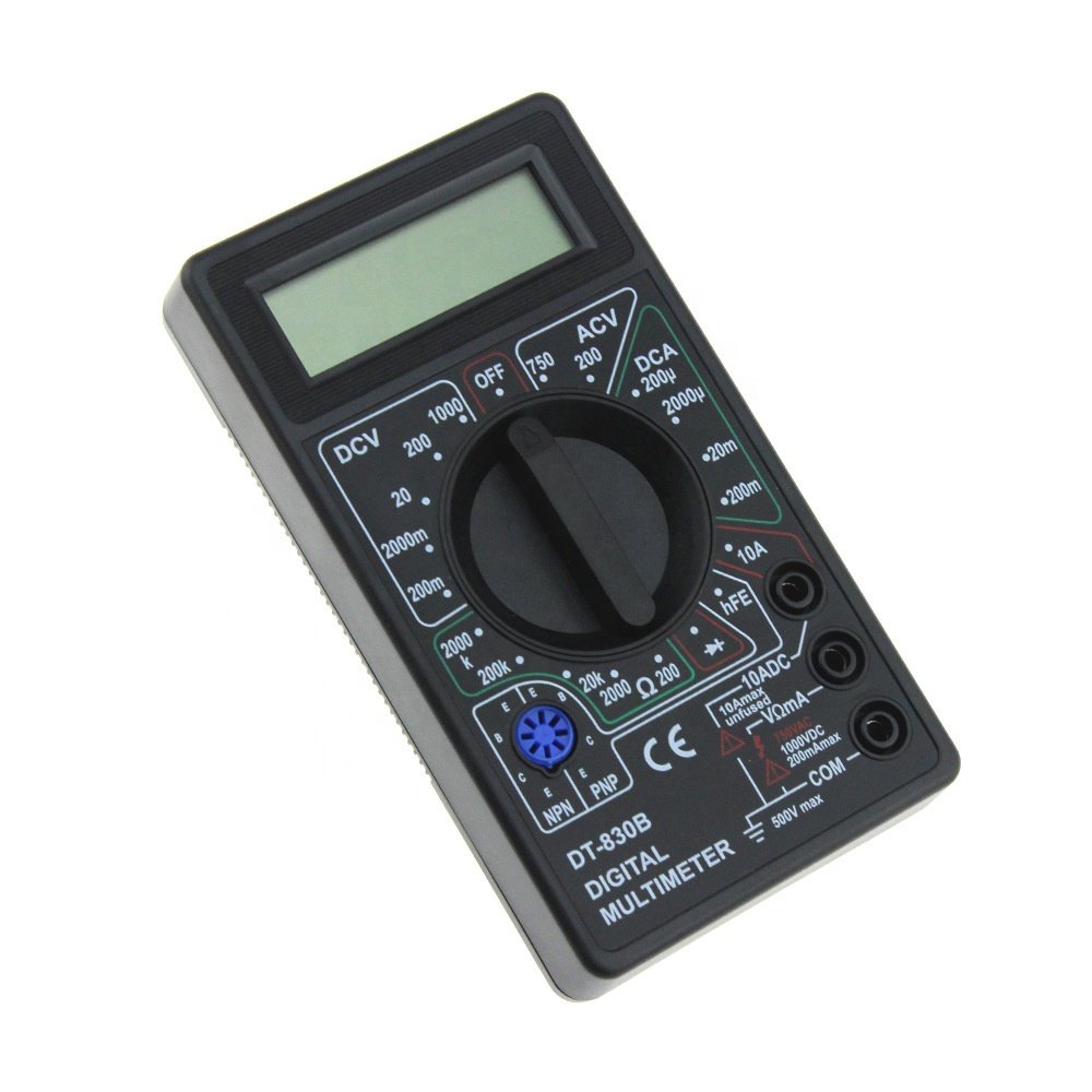DT830B AC/DC LCD Digital Multimeter 750/1000V Voltmeter Ammeter Ohm Tester High Safety Handheld Meter Digital Multimeter