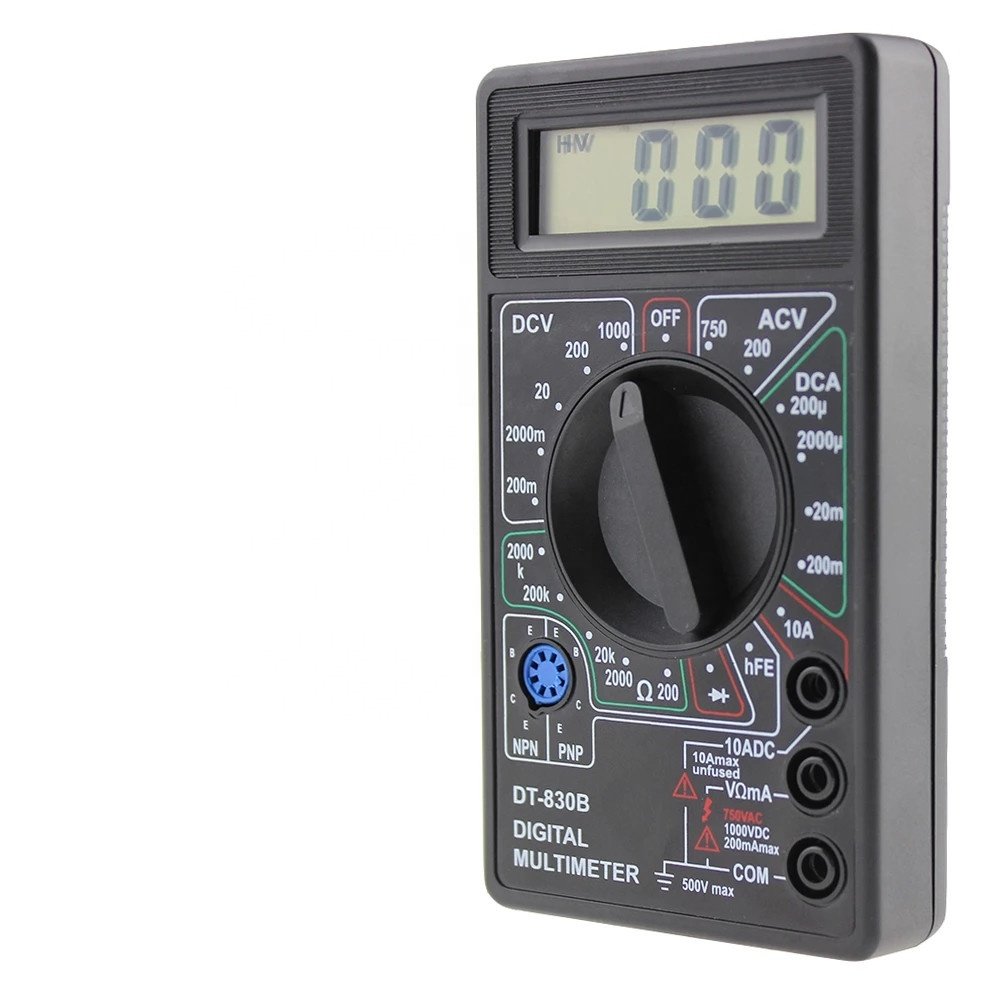 DT830B AC/DC LCD Digital Multimeter 750/1000V Voltmeter Ammeter Ohm Tester High Safety Handheld Meter Digital Multimeter