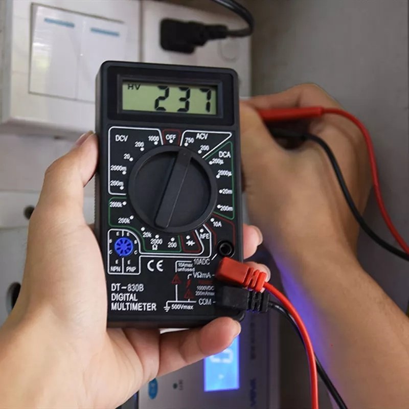 DT830B AC/DC LCD Digital Multimeter 750/1000V Voltmeter Ammeter Ohm Tester High Safety Handheld Meter Digital Multimeter