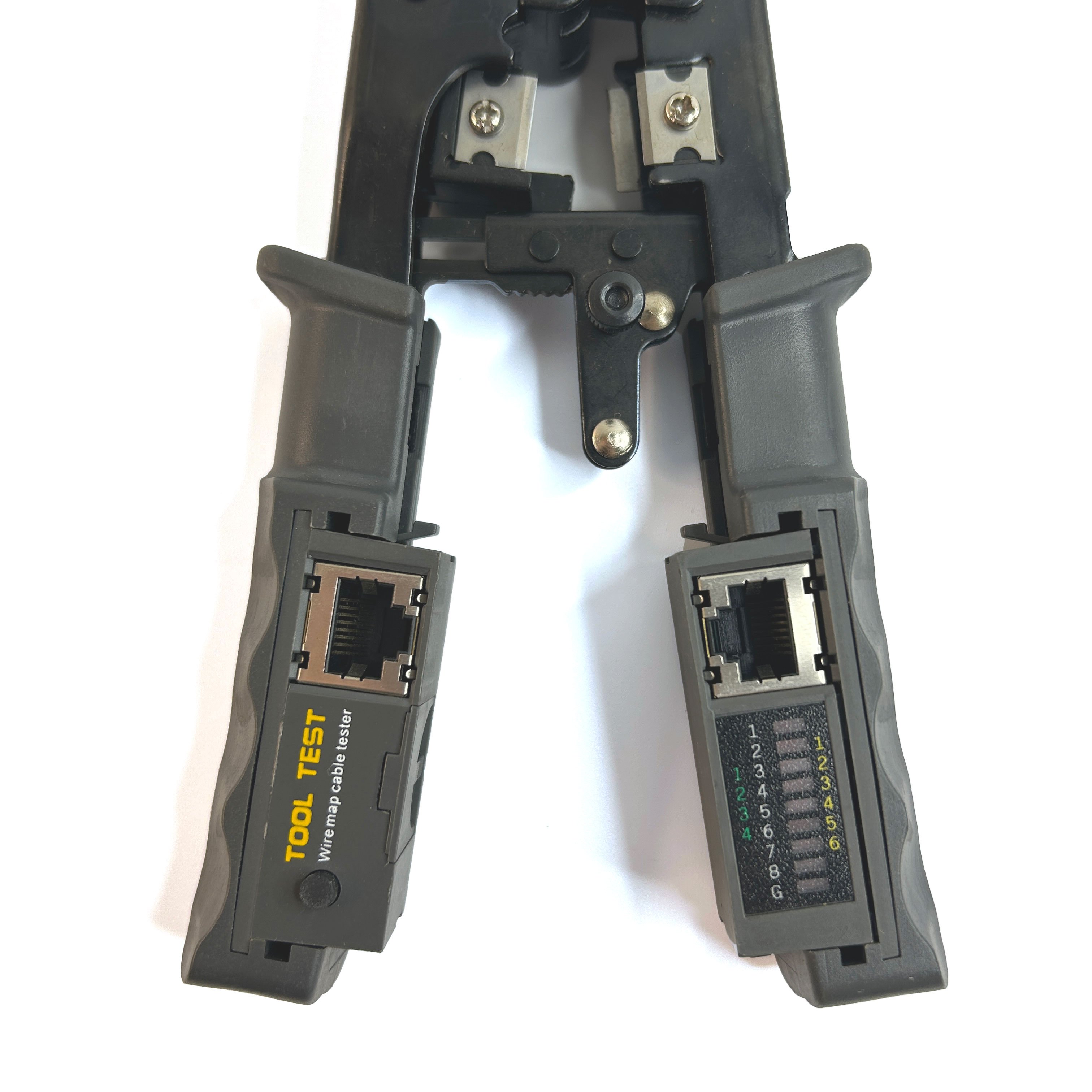 multi-functional rj45 rj12 rj11 rj9 network crimping plier 4P 8P 6P crimping tool with lan cable tester tool