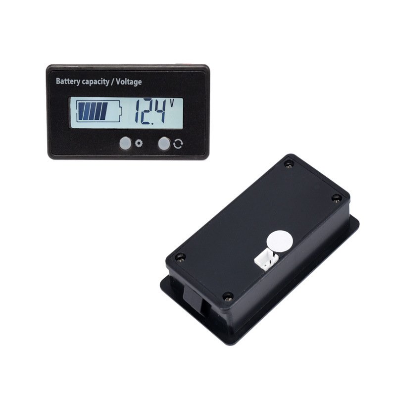 12V/24V/36V/48V Acid Lead Lifepo4 Lithium Battery Capacity Indicator LED Digital Car Motorcycle Voltmeter Voltage Tester Meter