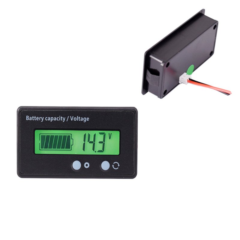12V/24V/36V/48V Acid Lead Lifepo4 Lithium Battery Capacity Indicator LED Digital Car Motorcycle Voltmeter Voltage Tester Meter