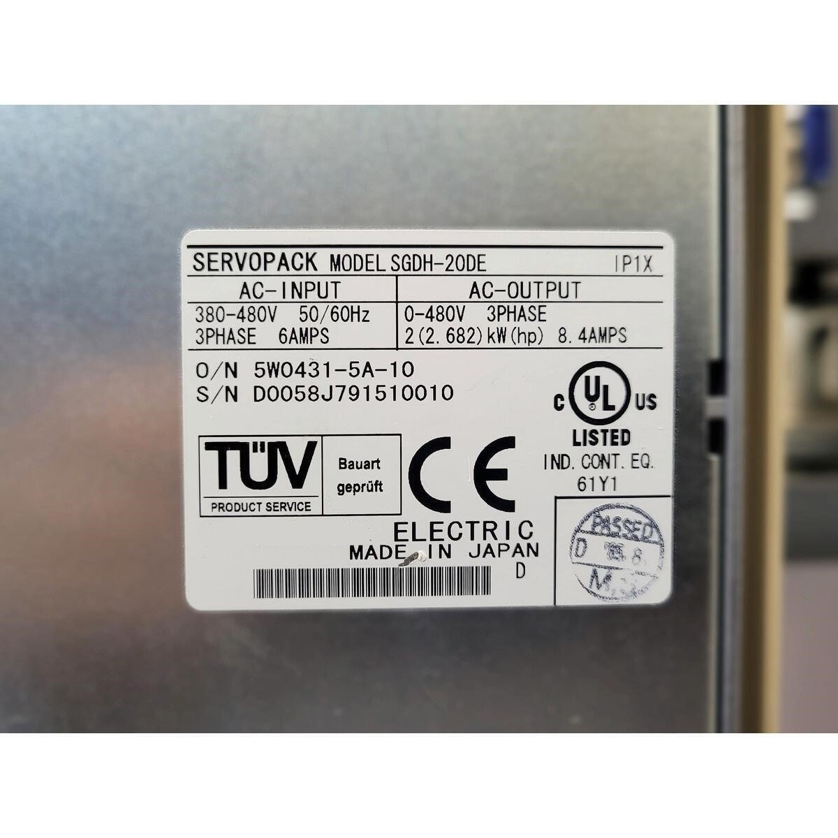 New SGDH-20DE 400V Servo Driver PLC PAC & Dedicated Controllers