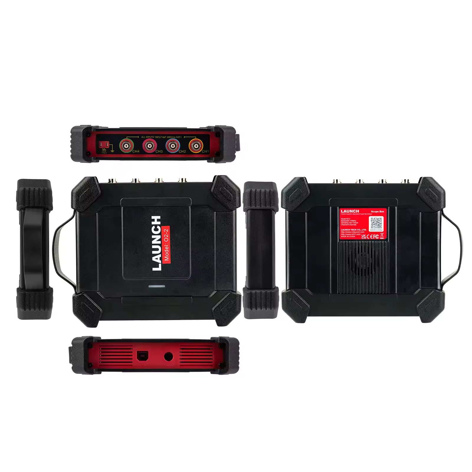 Launch X431 O2-2 Scopebox USB DC Oscilloscope 4 Channels Automotive Oscilloscopes Full Function Analizador