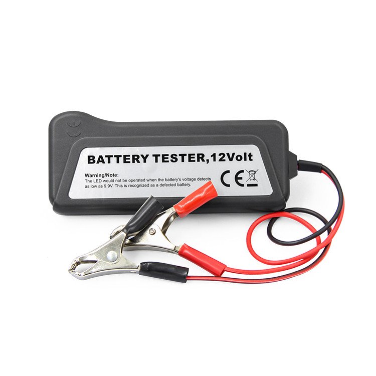 Portable 12V Auto Digital Battery Tester Alternator 6 LED Light for Cars and Motorcycle Battery Tester