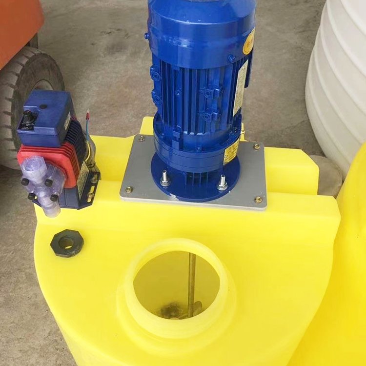 IEPP China manufacturer factory chemical dosing equipment chlorine acid pe tank mixer PAC PAM feed system for sewage treatment