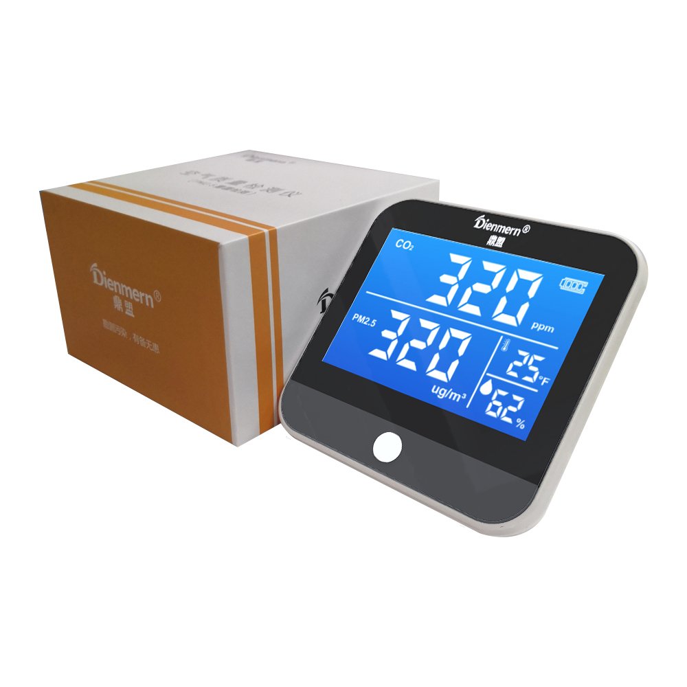 Hot sale Europe Japan indoor air quality monitor CO2 PM2.5 Air quality detector Sensor gas analyzers air tester radon monitor