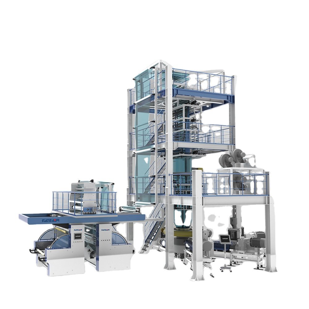 PLASTAR Innovative PE/TIE/PA Five Layer Film Blowing Machine