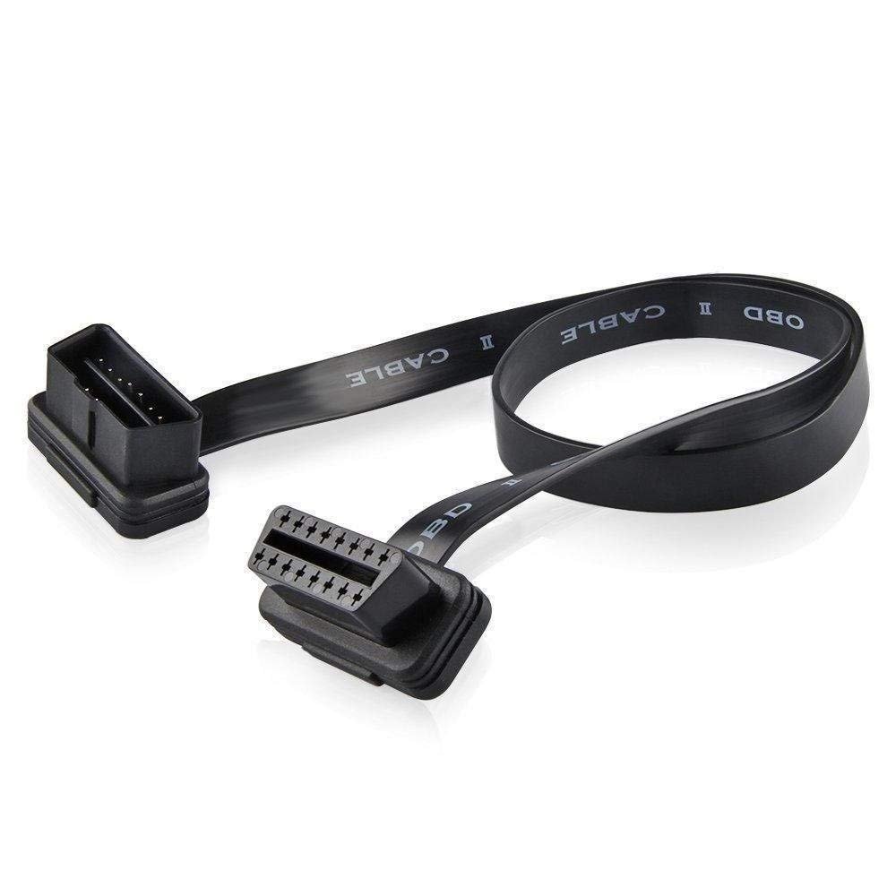 OBD-II OBD2 16Pin Male to Female Ribbon Extension Cable