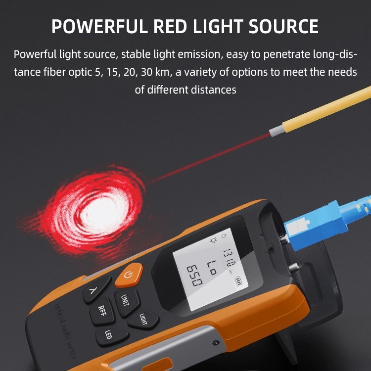 G9 Fiber Optic Multimeter Optical Power Meter Cable Test Tools Fiber To The Home Loss Tester Rechargeable Battery Otdr Handheld