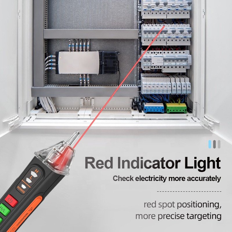 Electrical Tester Voltage Indicator T-02A Smart Non Contact AC Voltage Detector Tester Pen Live Wire Check Breakpoint Tracking