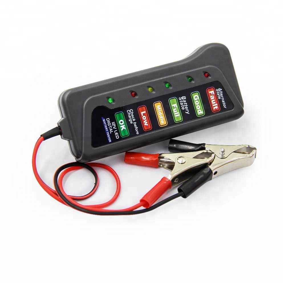 Portable 12V Auto Digital Battery Tester For Car Motorcycle