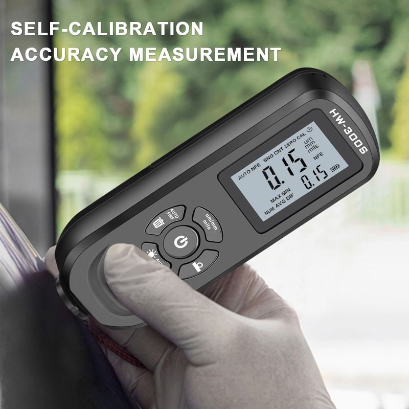 HW-300S 0-2000UM Digital Coating Thickness Gauge Car Paint Film Thickness Tester