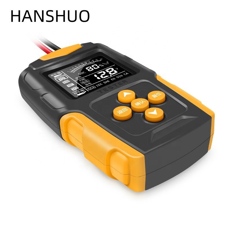 Digital Automatic Car Battery Tester 12V 24V DC Charger Analyzer Capacity Load Tester Cranking System Test