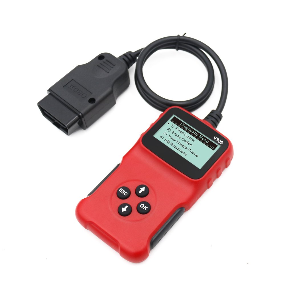 V309 OBD2 Code Reader Universal Diagnostic Scanner For Vehicle Check Engine Error Code Reader Battery Tester Tool