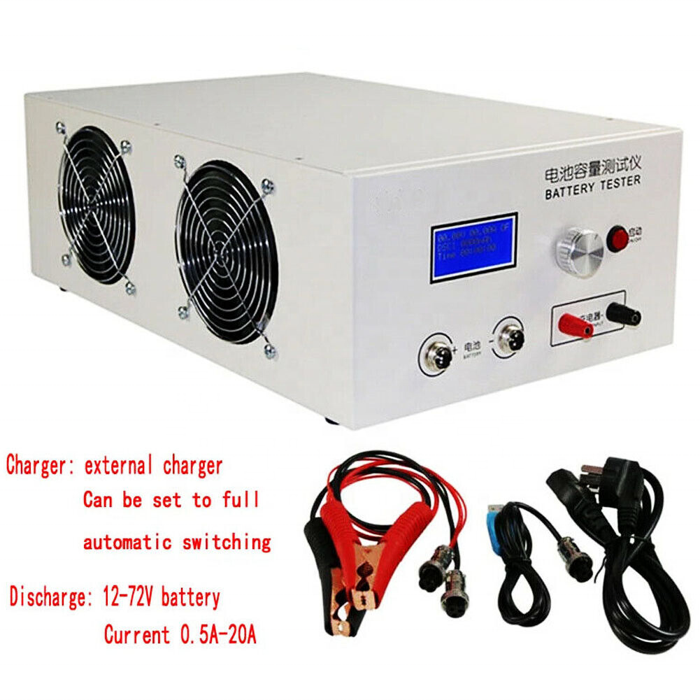 Ebc-b20h Lead Acid Lithium Battery Capacity Tester Discharge Capacity Tester 12v 24v 36v 48v 72v 20a AC110-220V