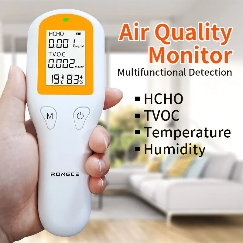 Hot selling high precision digital air quality monitor handheld room air formaldehyde temperature humidity TVOC Gas Analyzer