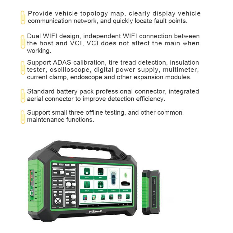 SmartSafe P03 Comprehensive New Energy Vehicle Tester Multimeter Insulation Tester Current Clamp One Convenient Tool