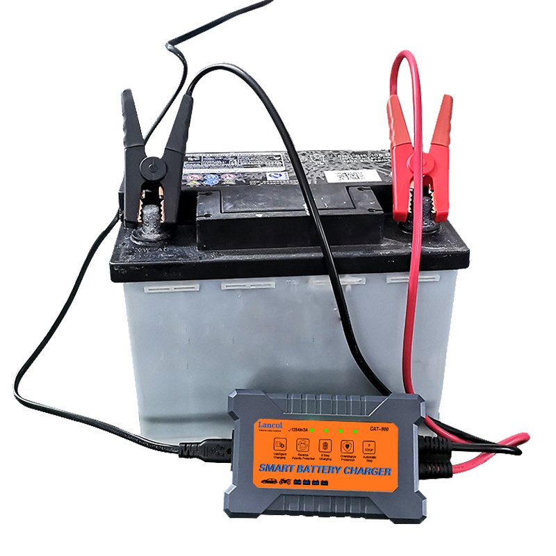 CAT-900 Auto Portable 12v car battery tester and charger automatic chargeing cycle