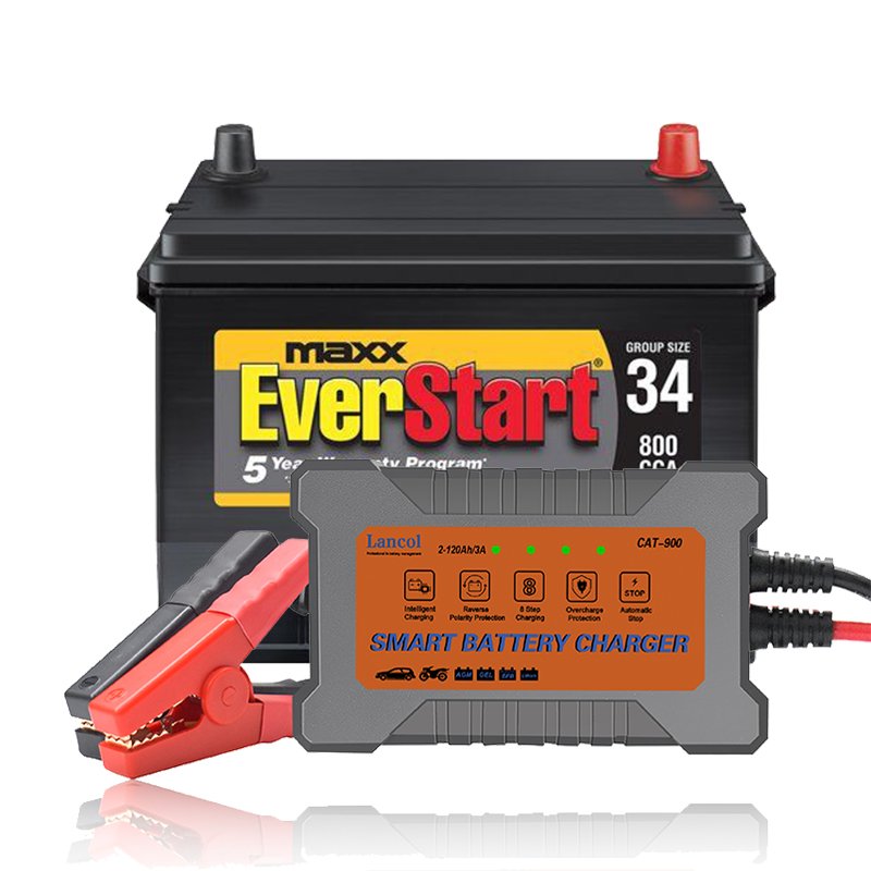 CAT-900 Auto Portable 12v car battery tester and charger automatic chargeing cycle