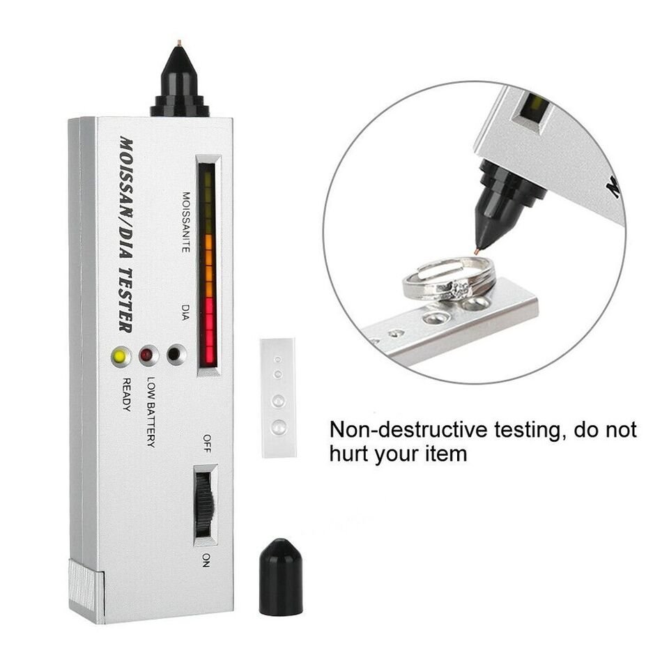 Gemological Moissanite Tester Gemstone Jewelry Tool Diamond Tester Pen Gem Tool High Accuracy Thermal Conductivity Tester