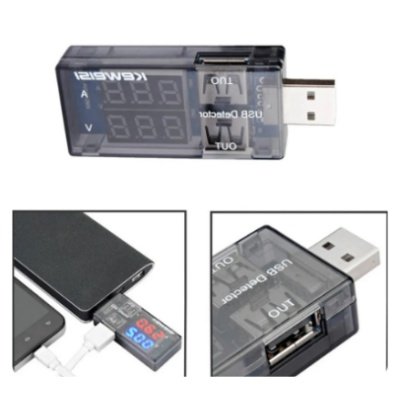 Keweisi USB Current And Voltage Tester Usb Voltage And Current Meter USB Charger Doctors Mobile Battery Tester Power Detector